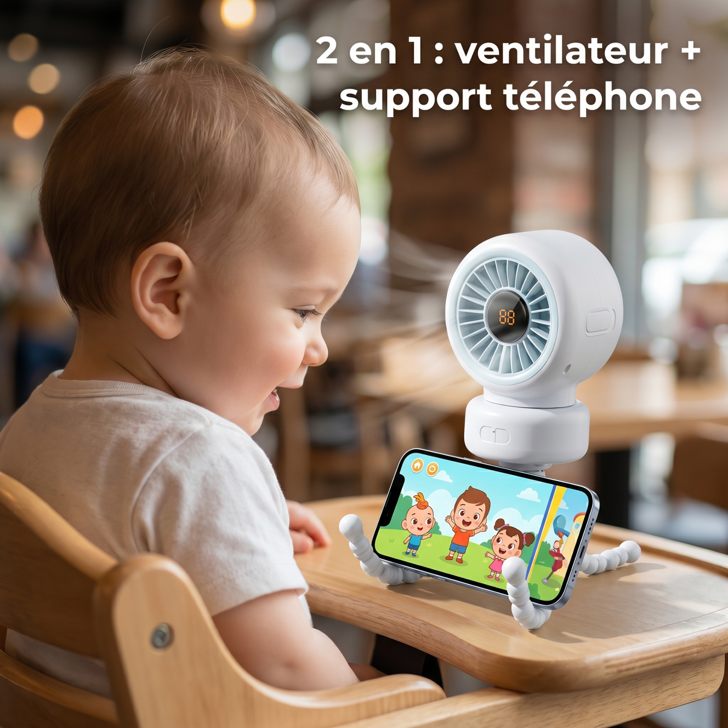 Ventilateur Bébé Flexible Fraiko™